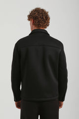 Giacca camicia in tessuto tecnico|Colore:Nero