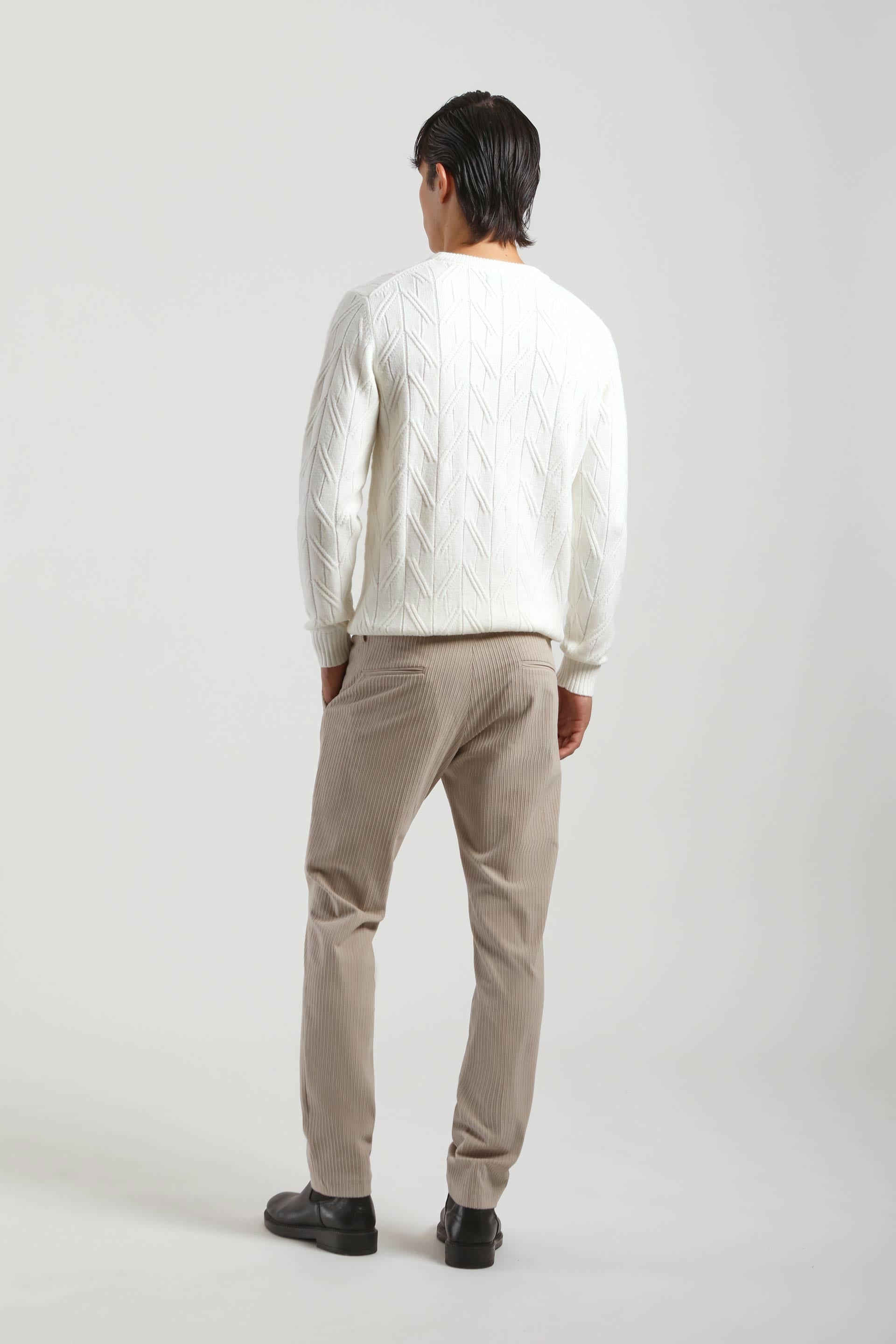 Pantaloni chino effetto velluto   |Colore:Corda