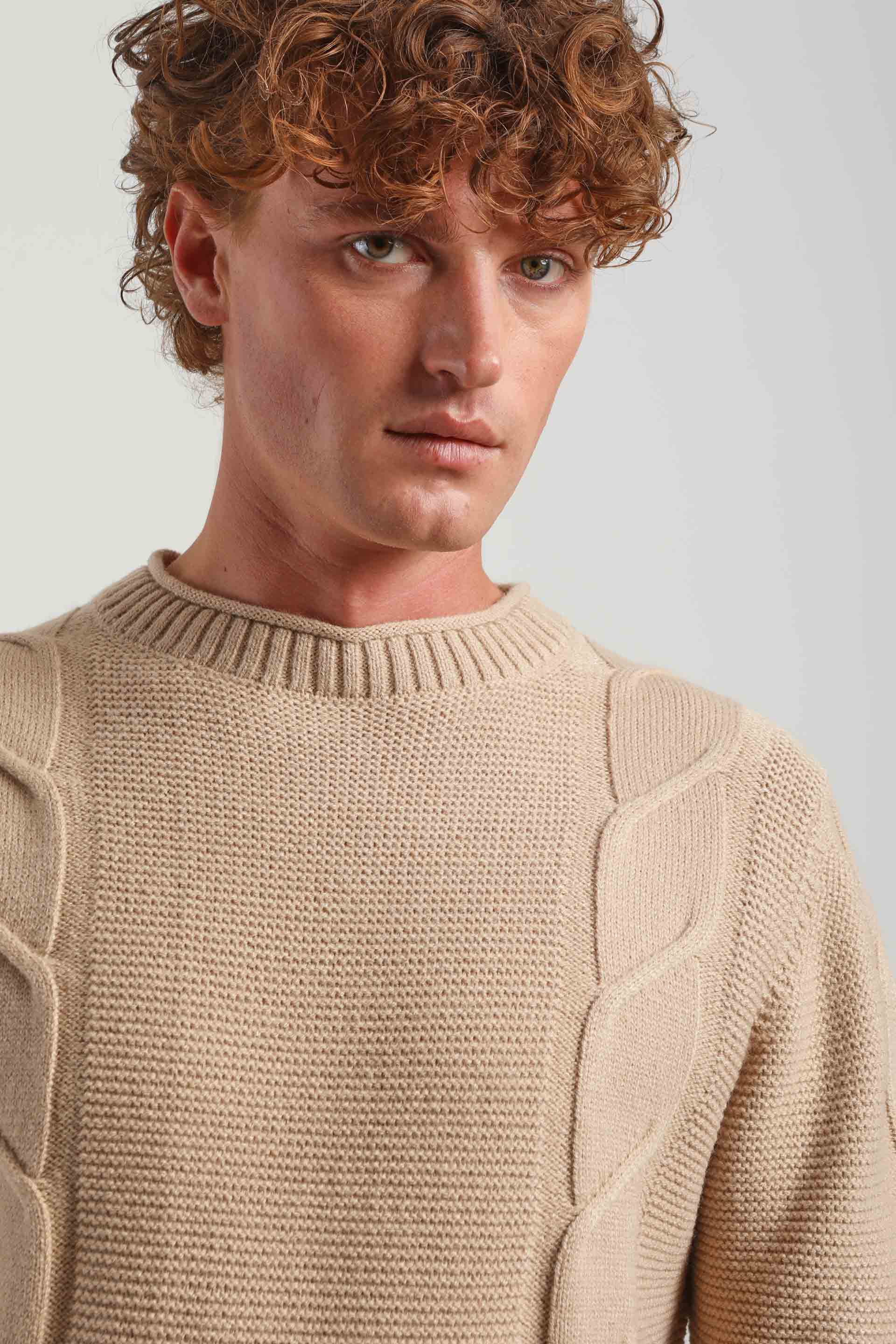 Lupetto collo rotolino|Colore:Beige