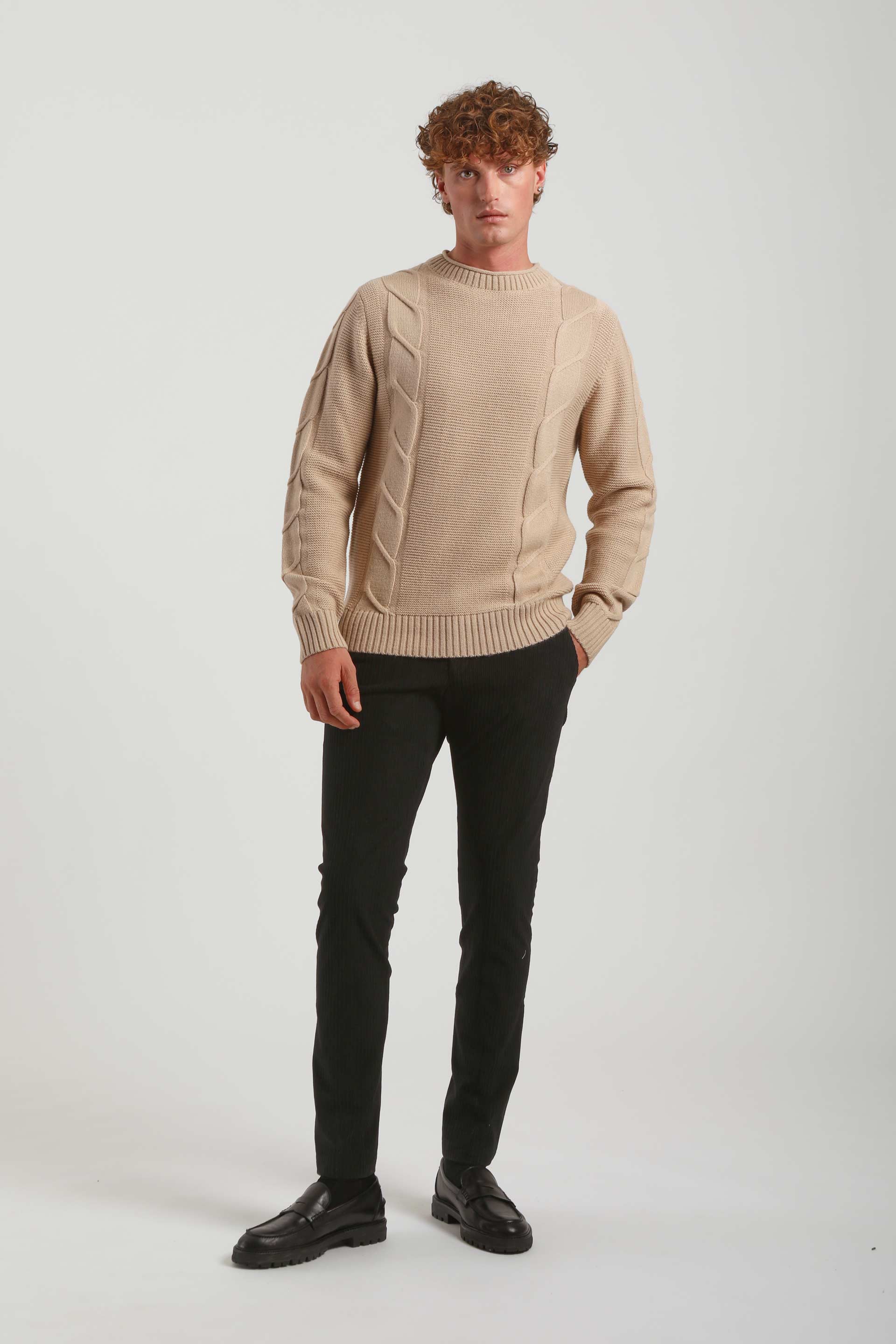 Lupetto collo rotolino|Colore:Beige