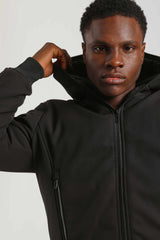 Bomber imbottito con cappuccio|Colore:Nero