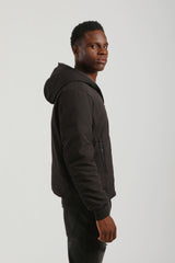 Bomber imbottito con cappuccio|Colore:Nero