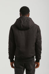 Bomber imbottito con cappuccio|Colore:Nero