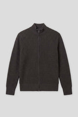 Cardigan con zip|Colore:Grigio scuro