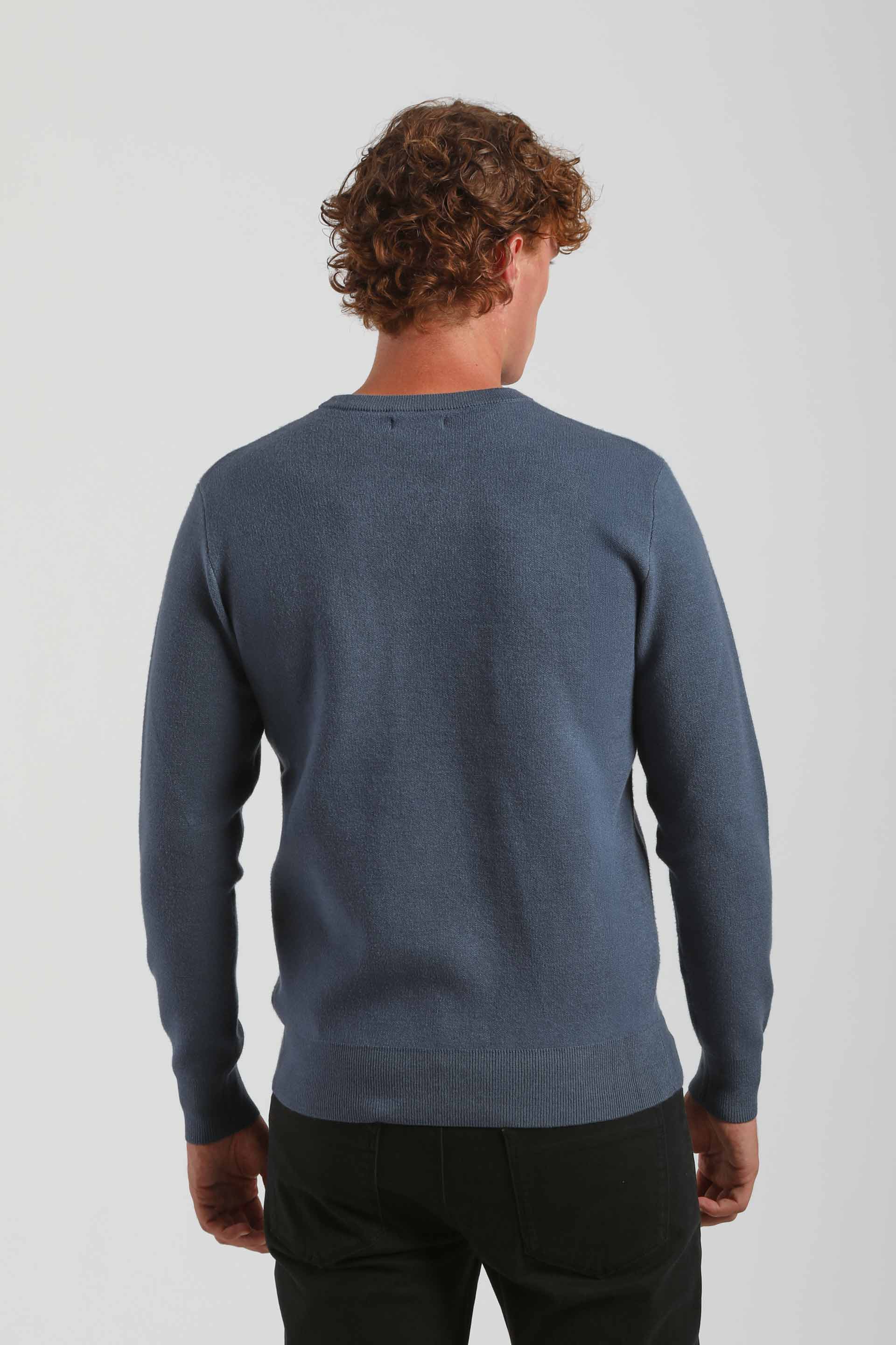 Maglia girocollo in viscosa|Colore:Ciano
