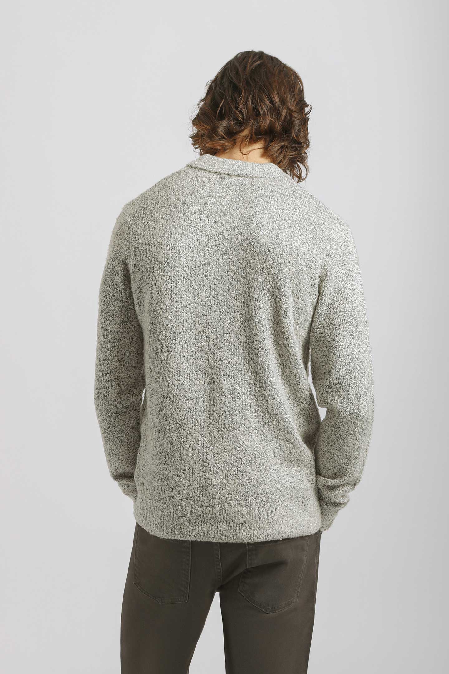 Polo manica lunga|Colore:Grigio perla