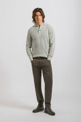 Polo manica lunga|Colore:Grigio perla