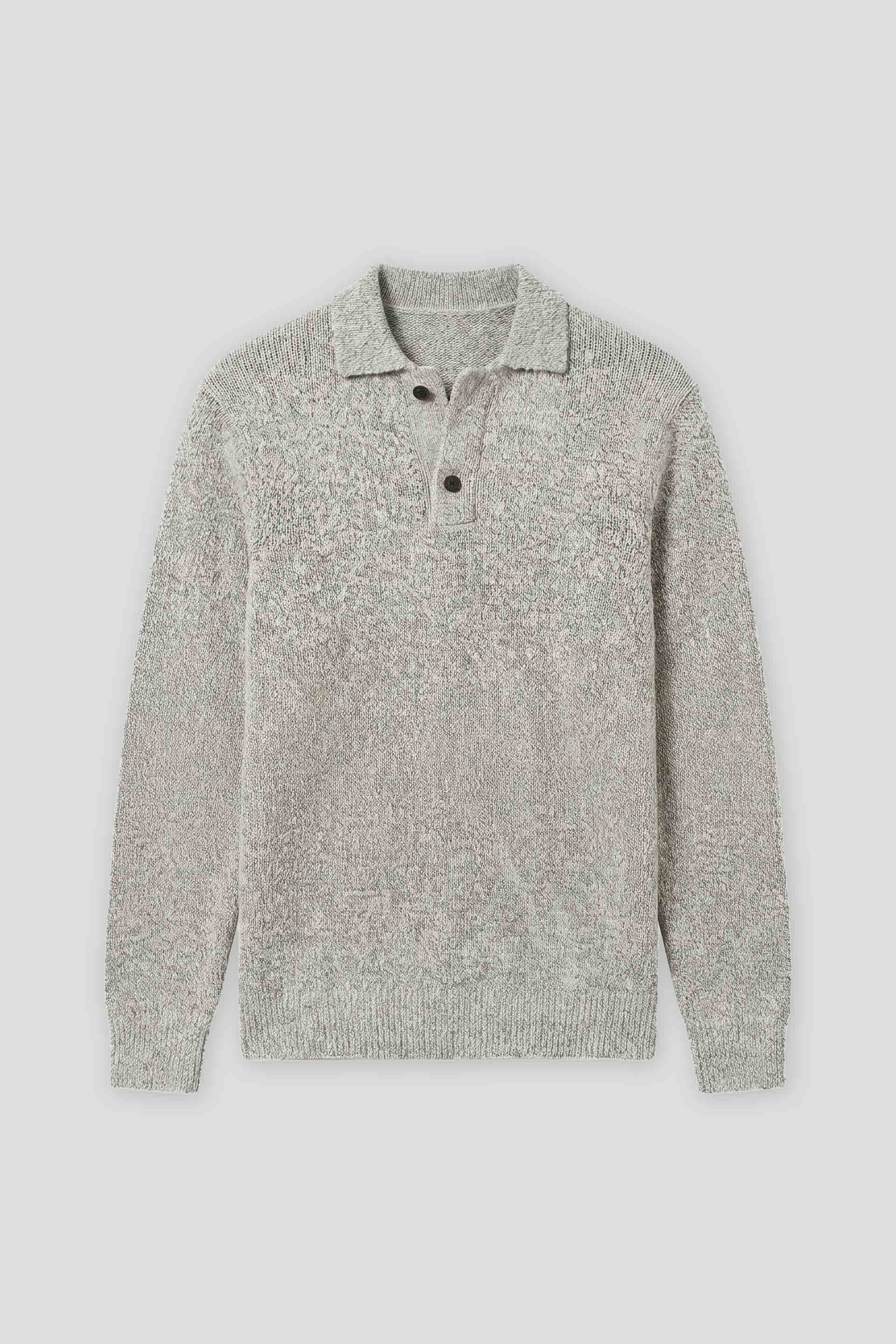 Polo manica lunga|Colore:Grigio perla