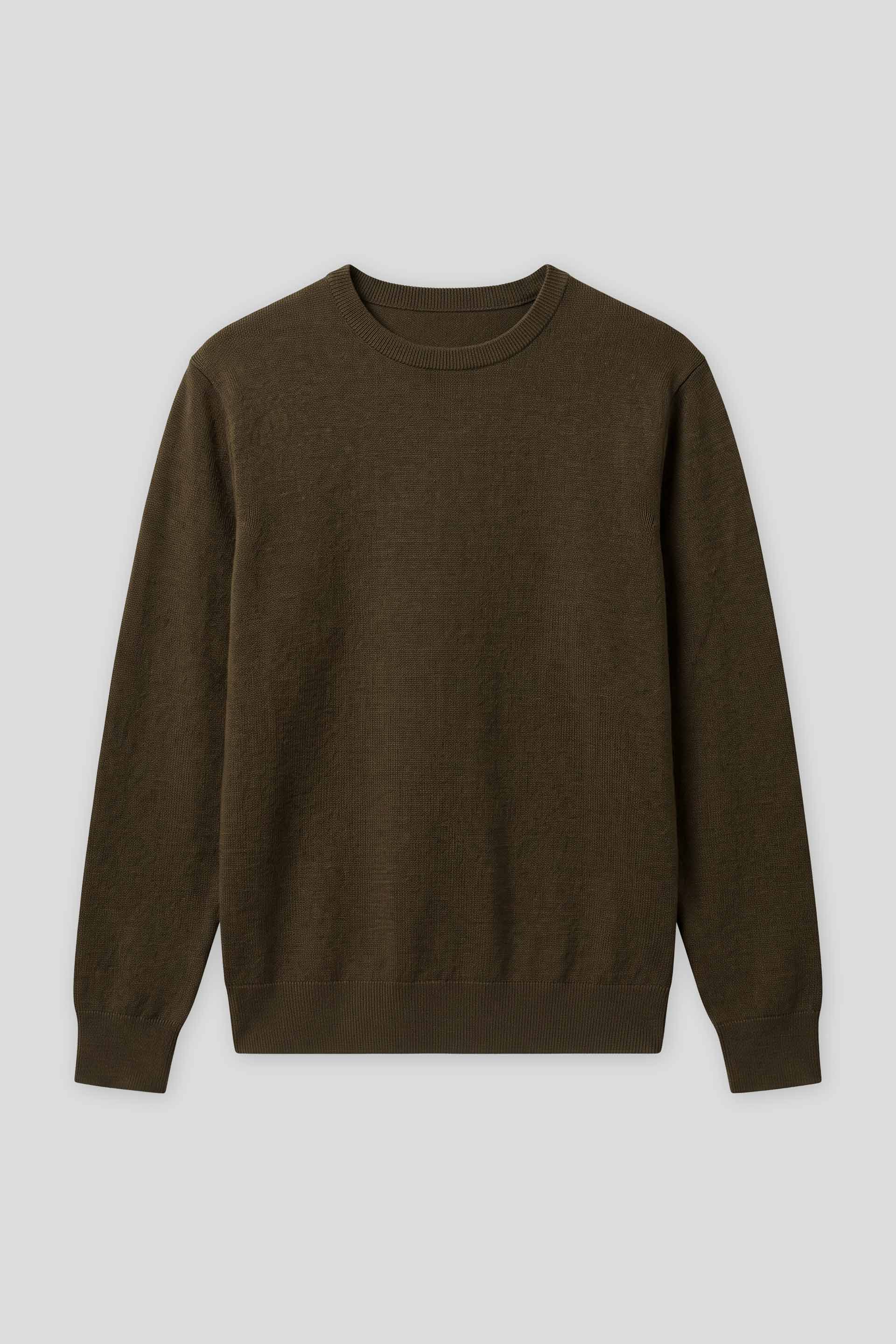 Maglia girocollo in viscosa|Colore:Verde
