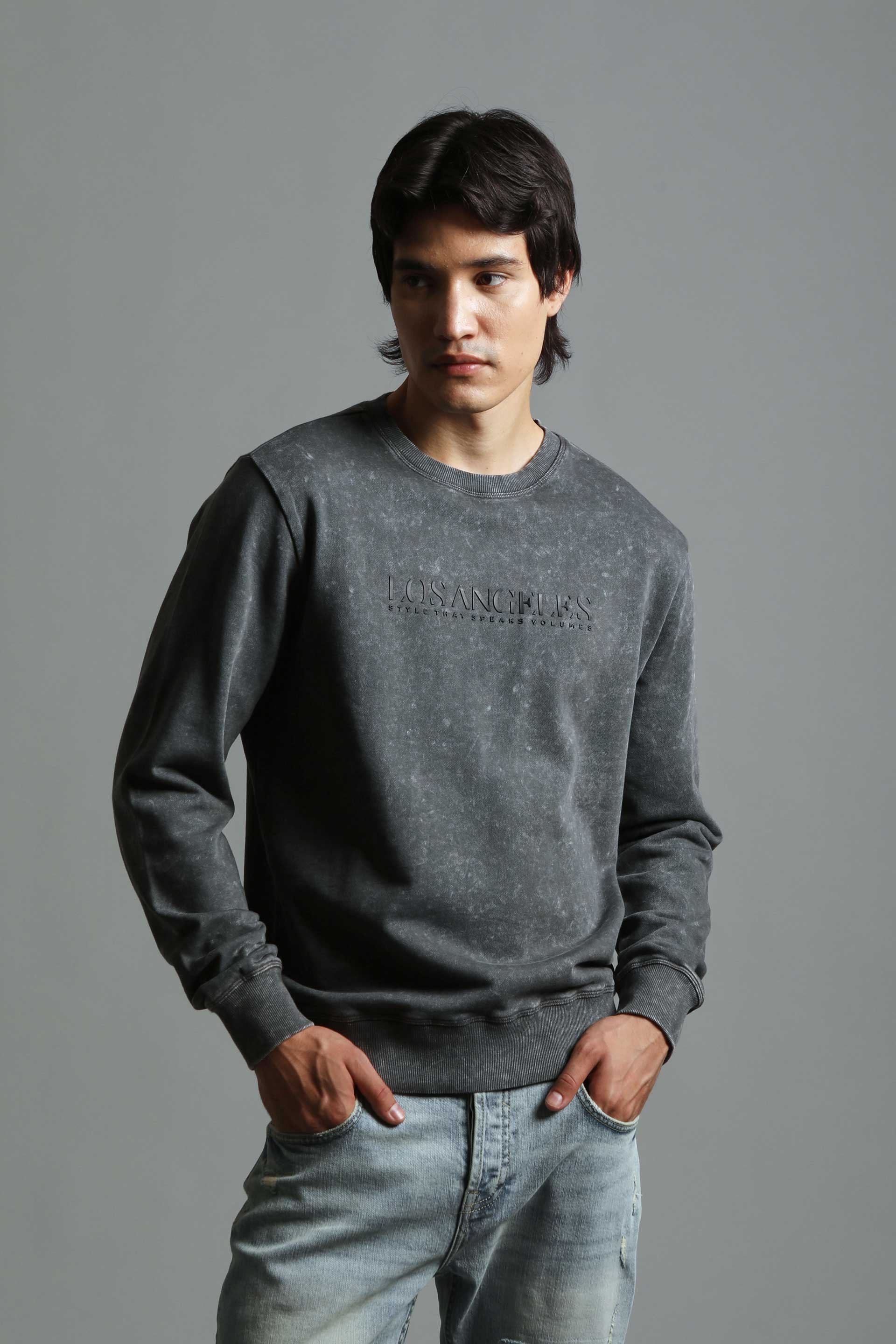 Felpa girocollo 100% cotone|Colore:Fango