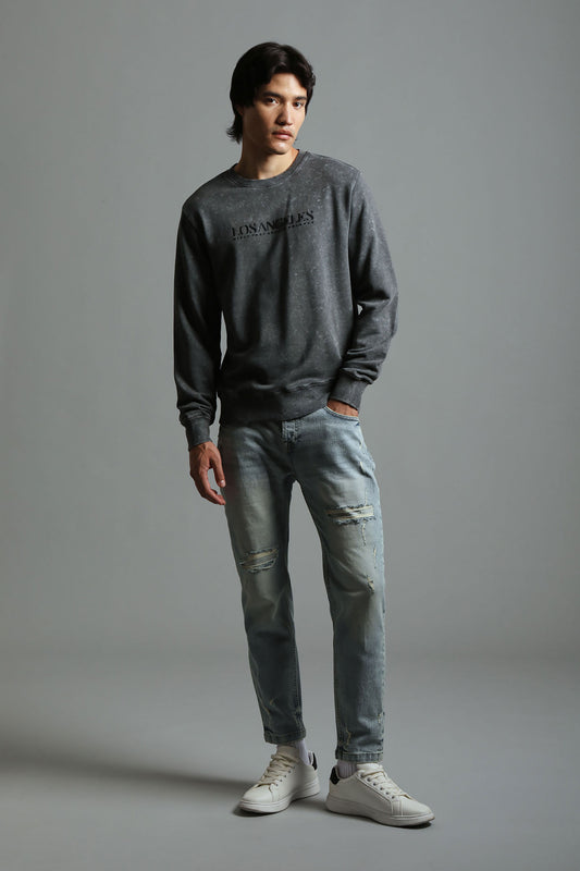 Jeans skinny fit con strappi|Colore:Jeans