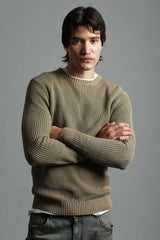 Maglia girocollo 100% cotone|Colore:Safari