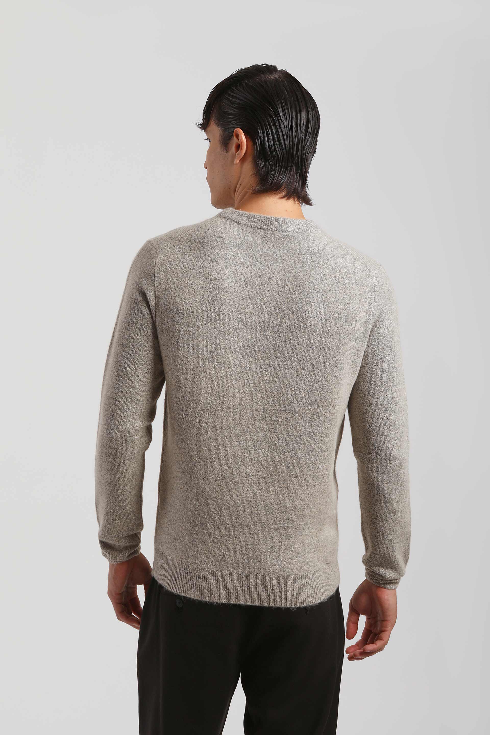 Pullover girocollo|Colore:Sabbia