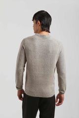 Pullover girocollo|Colore:Sabbia