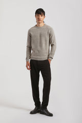 Pullover girocollo|Colore:Sabbia