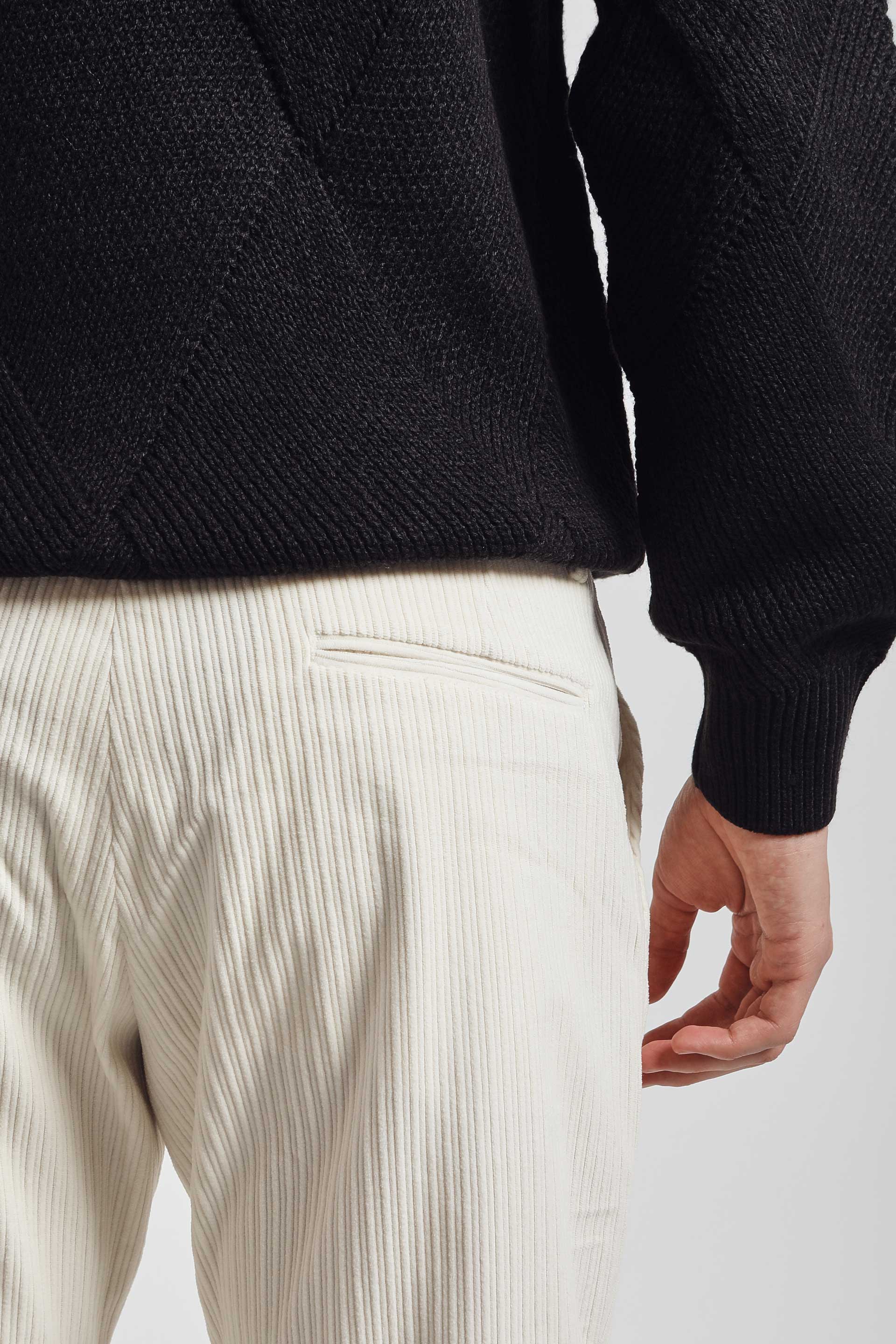 Pantaloni chino effetto velluto   |Colore:Ghiaccio