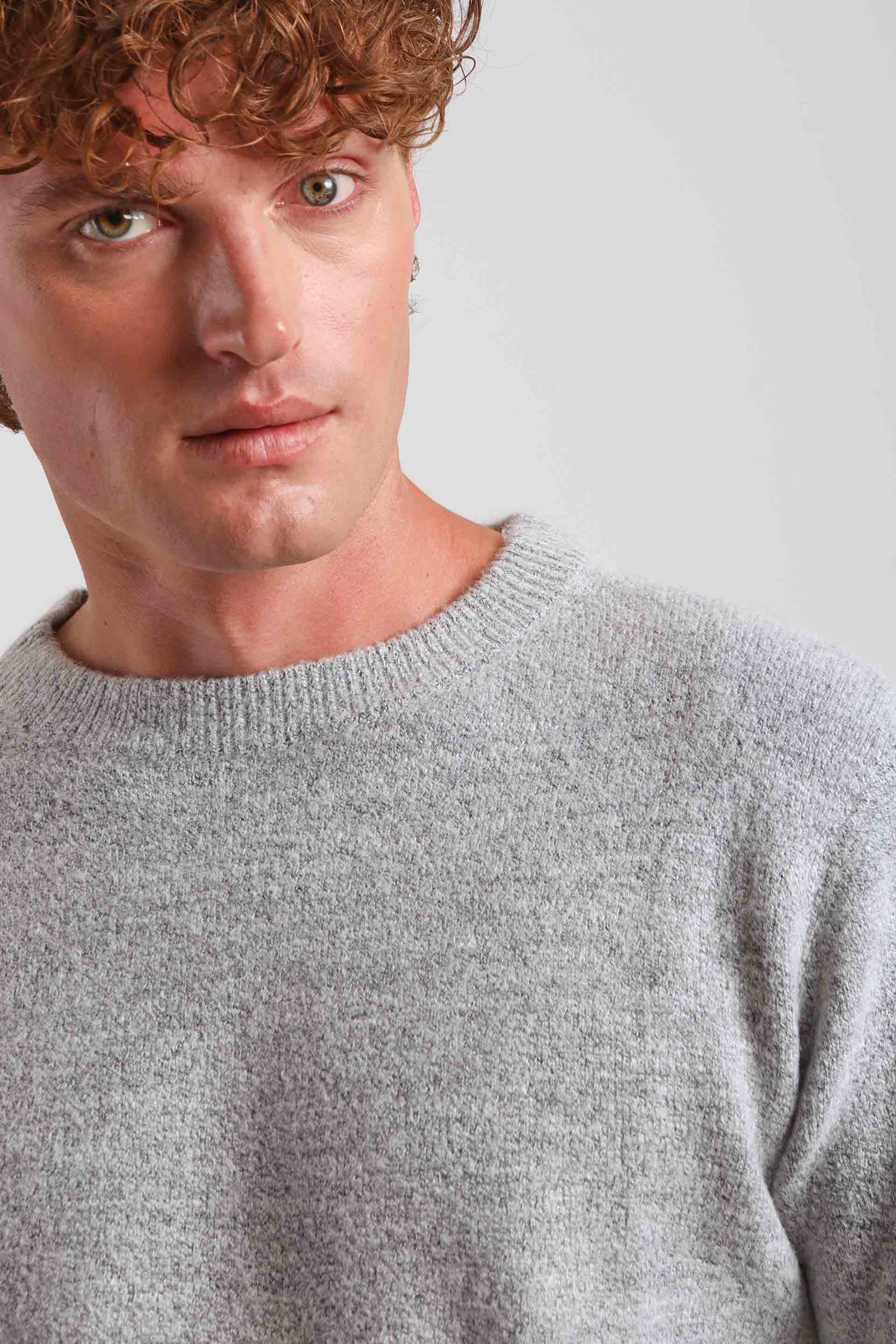 Pullover girocollo|Colore:Grigio