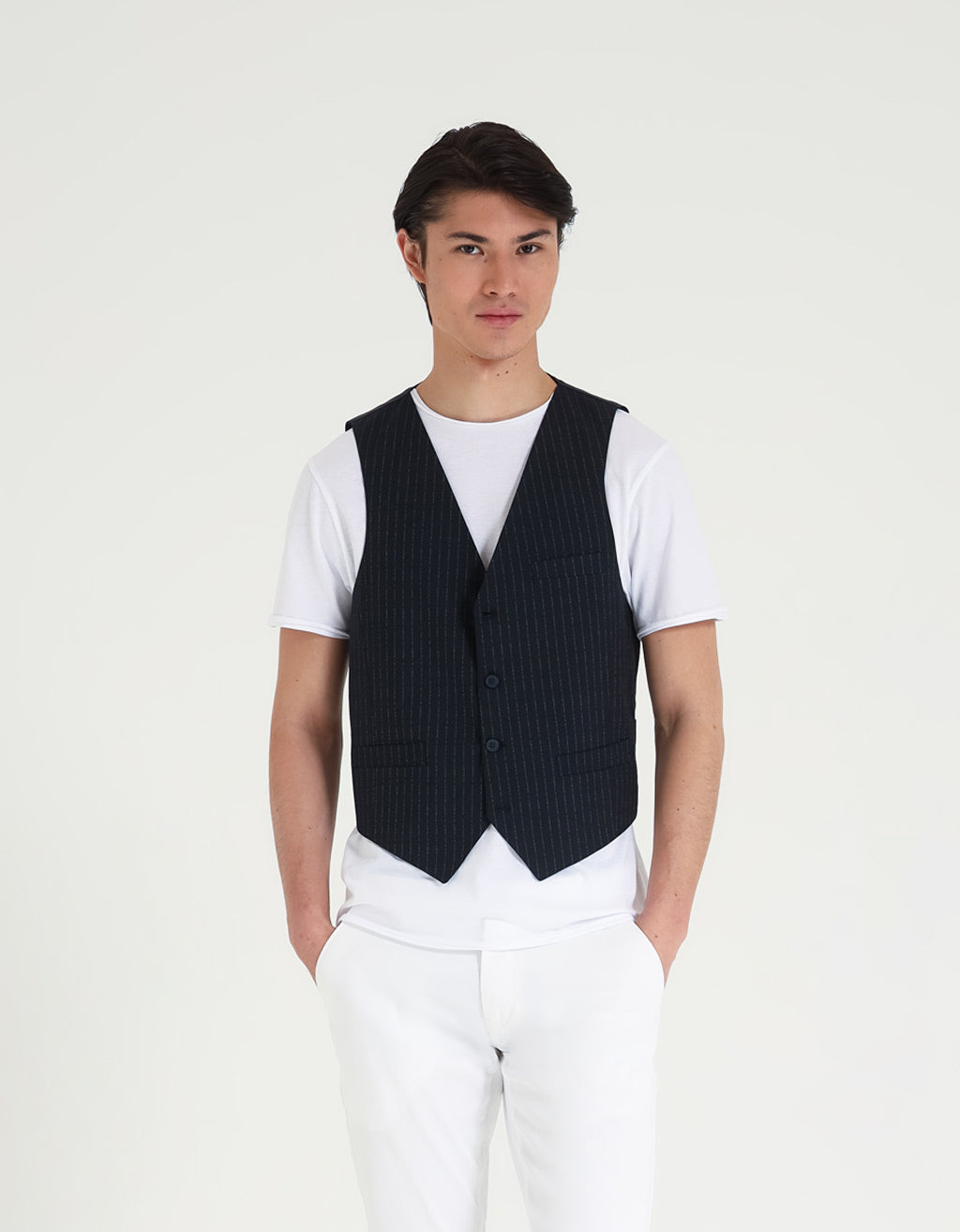Gilet a righe|Colore:Blue