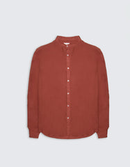 Camicia 100% lino con collo coreano