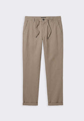 Linen blend trousers