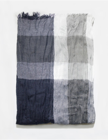 Pashmina con fantasia combinata