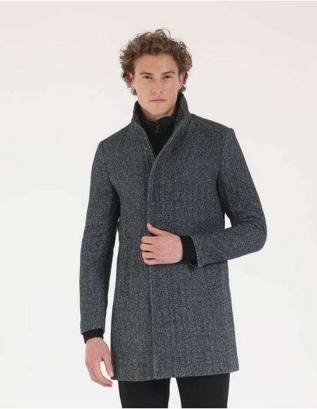 Cappotto fantasia tweed