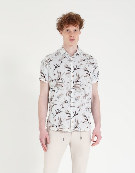 Camicia stampa floreale