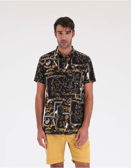 Abstract patterned shirt