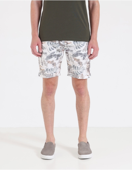 Floral patterned bermuda shorts