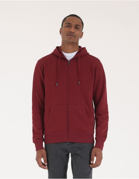 Felpa zip con cappuccio
