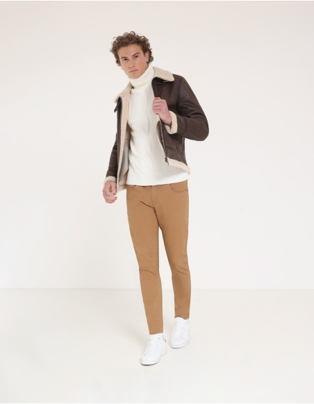 Giubbotto effetto suede