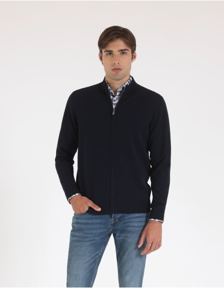 Cardigan con zip