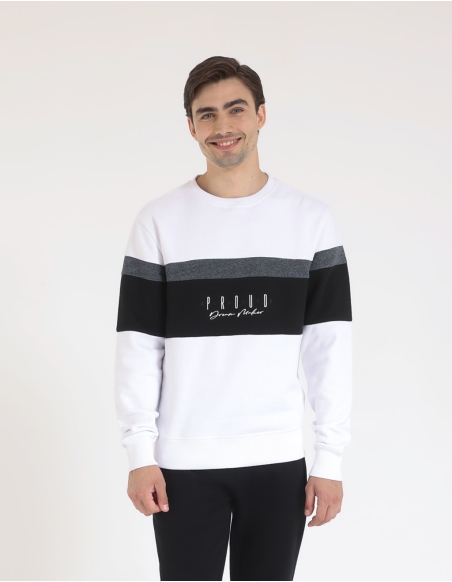 Felpa colorblock
