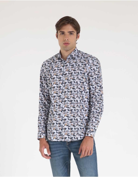 Camicia microfantasia