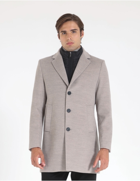 Cappotto con collo revers