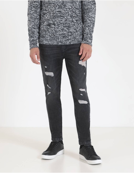 Jeans regular fit con strappi