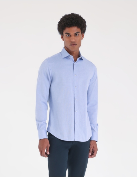 Camicia in trama operata