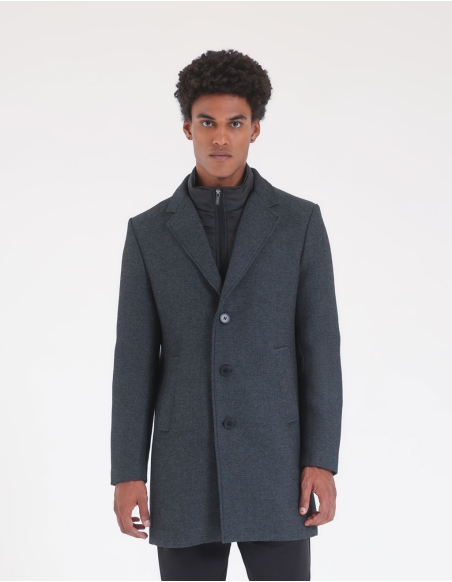 Cappotto con collo revers