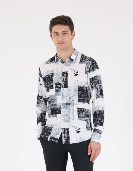 Abstract pattern shirt