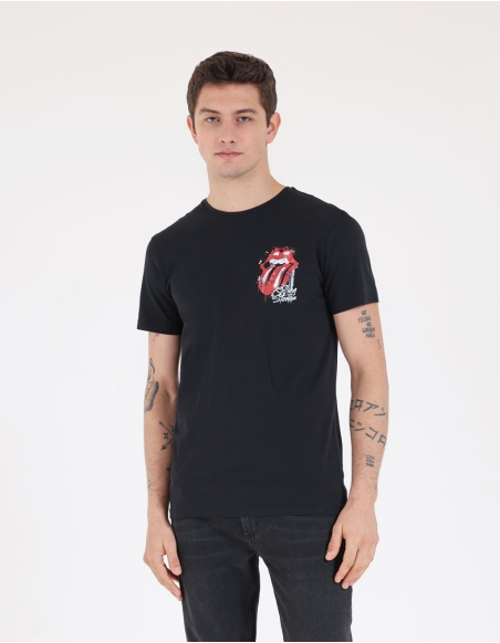 T-shirt con stampa "ROLLING STONES"