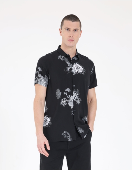 Camicia fantasia astratta