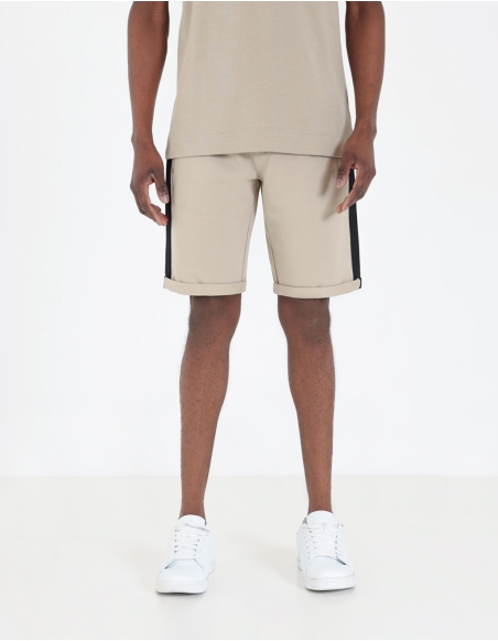 Bermuda shorts with side bands