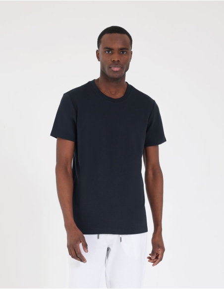 T-shirt with contrasting hems