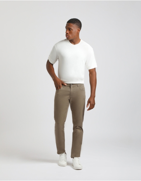 Pantaloni cinque tasche in cotone