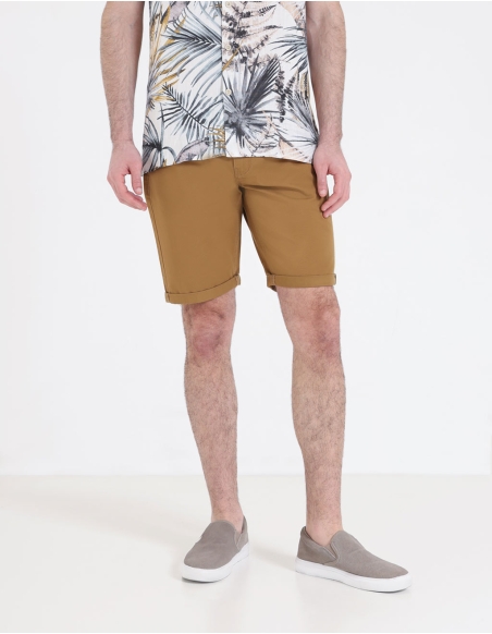 5-POCKET COTTON BERMUDA SHORTS