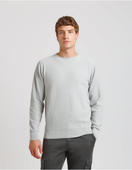 Maglia girocollo strutturato