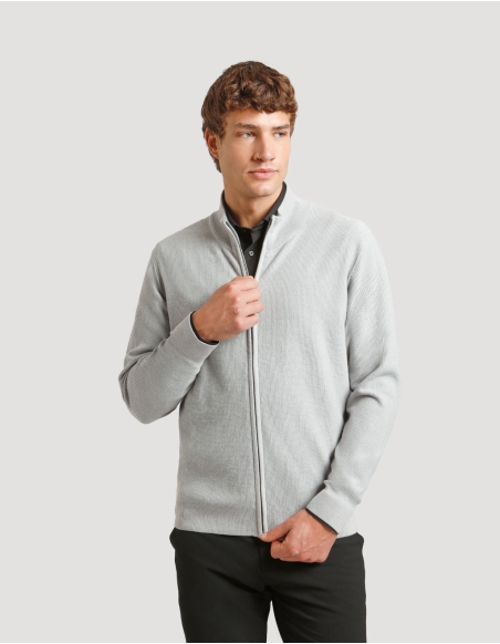 Cardigan con zip