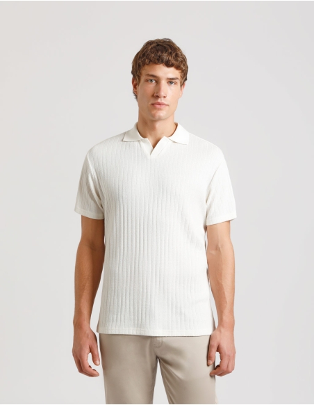 Structured polo shirt