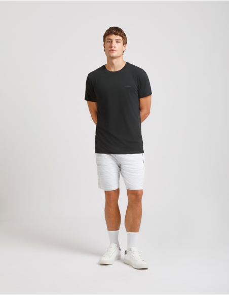 Twisted fleece bermuda shorts