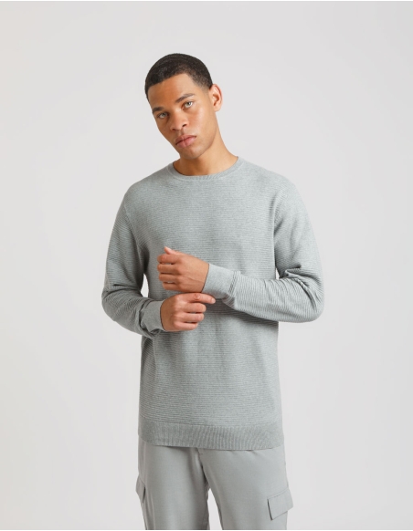 Maglia girocollo in cotone